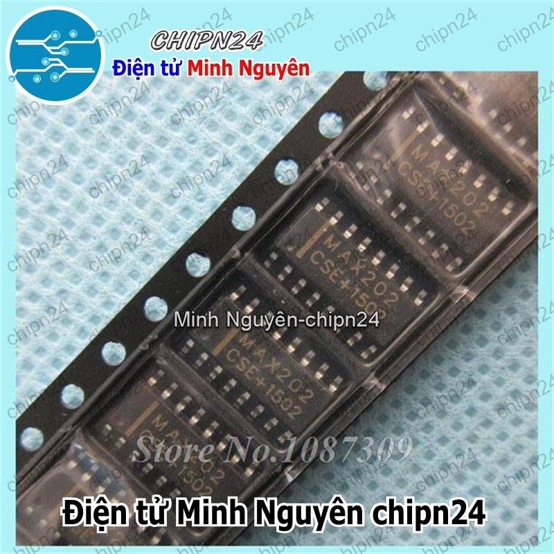 [2 con] (SOP) IC Dán MAX202 SOP-16 (SMD) (MAX202CSE RS232)