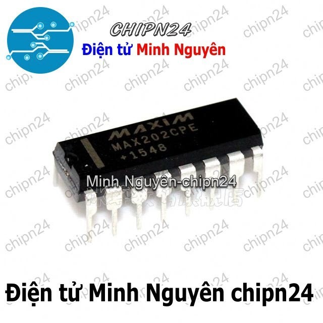 [2 con] (DIP) IC MAX202 DIP-16 (MAX202CPE RS232 202)