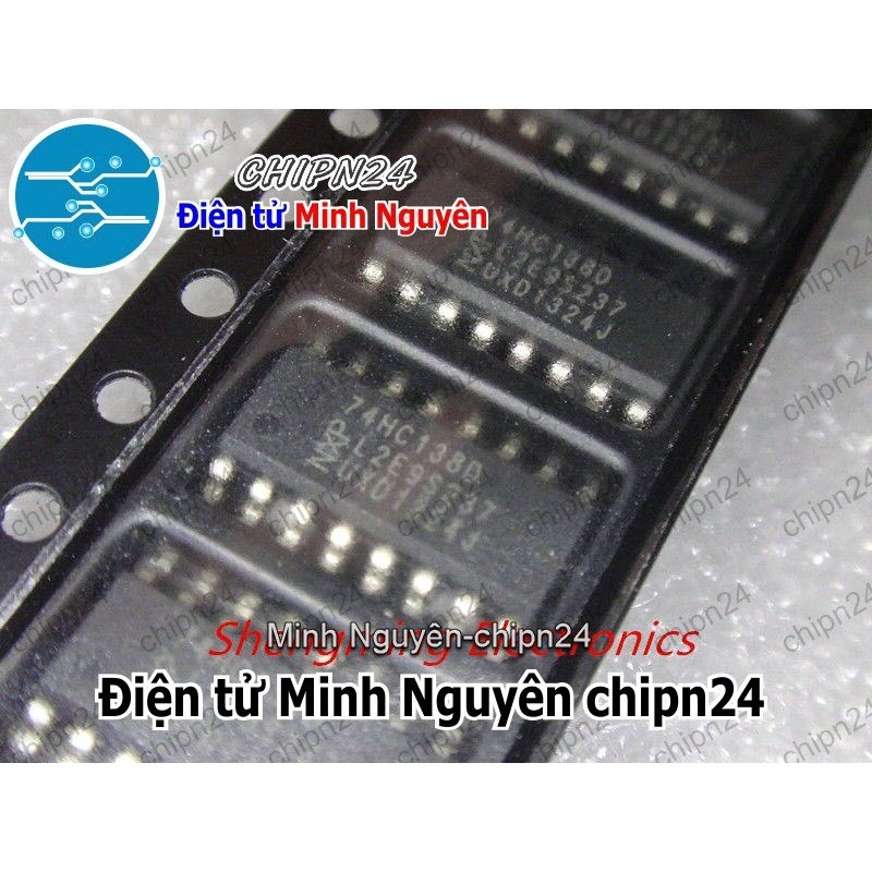 [4 con] (SOP) IC Dán 74138 74HC138 SOP-16 (SMD) (74HC138D) (IC Giải mã 3 đường sang 8 đường)