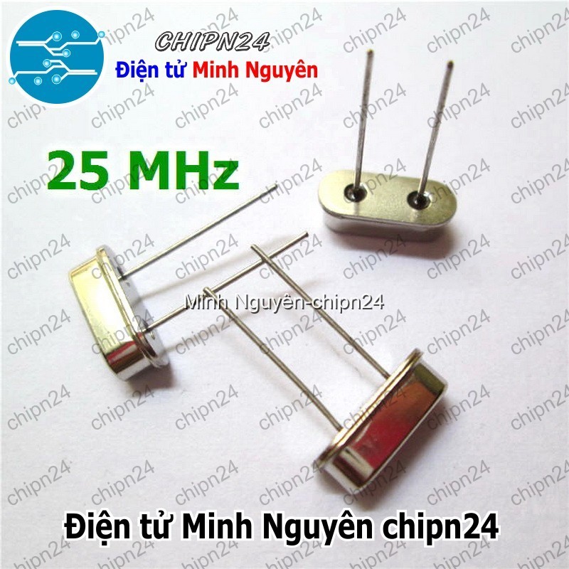 [3 con] (K345) Thạch anh 25M 49S DIP (25MHz)
