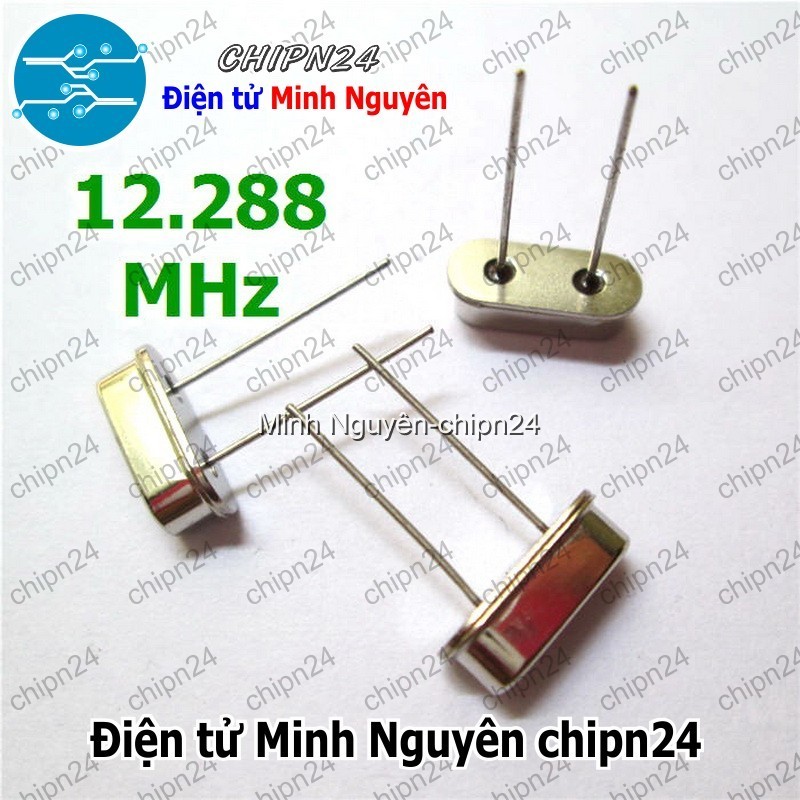 [3 con] (K347) Thạch anh 12.288M 49S DIP (12.288MHz 12.288)