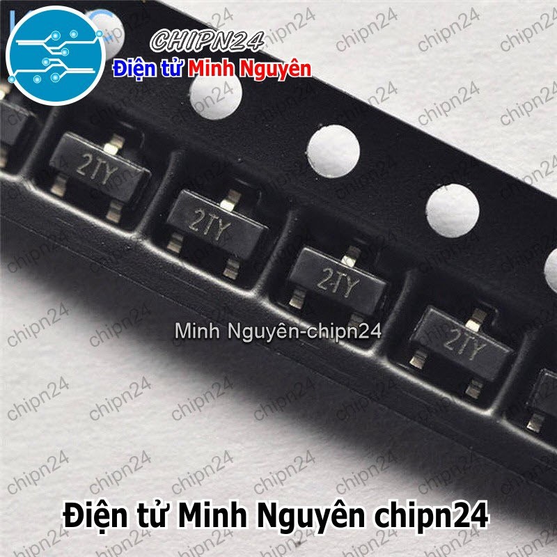 [25 con] (G3.1) Transistor Dán S8550 (2TY) SOT-23 PNP 500mA 40V (SMD) (8550)