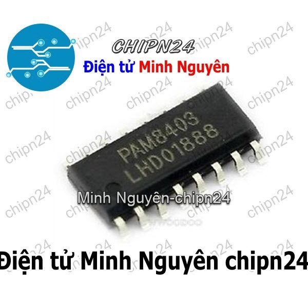 [2 con] (SOP) IC Dán PAM8403 SOP-16 (SMD) (Class D 2*3W) (IC Khuếch đại âm thanh)