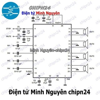 [1 con] (DIP) IC TDA7388 Multiwatt-25 (IC Khuếch đại âm thanh)