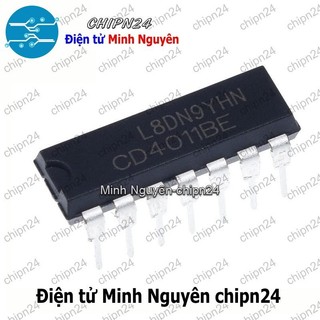[3 con] (DIP) IC CD4011 DIP-14 (CD4011BE) (IC Cổng NAND (4 Cổng NAND 2 ngõ vào))