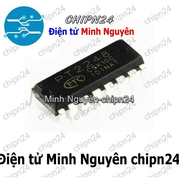 [2 con] (DIP) IC PT2248 DIP-16 (2248)