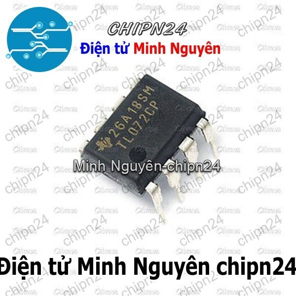 [2 con] (DIP) IC TL072 DIP-8 (TL072CP 072)