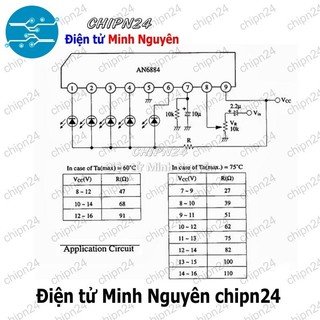 [2 con] (DIP) IC AN6884 SIP-9 (6884 IC Nháy theo nhạc)