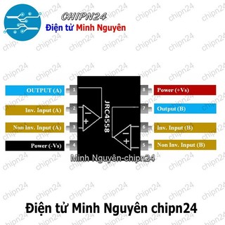 [3 con] (DIP) IC JRC4558 DIP-8 (JRC4558D 4558)