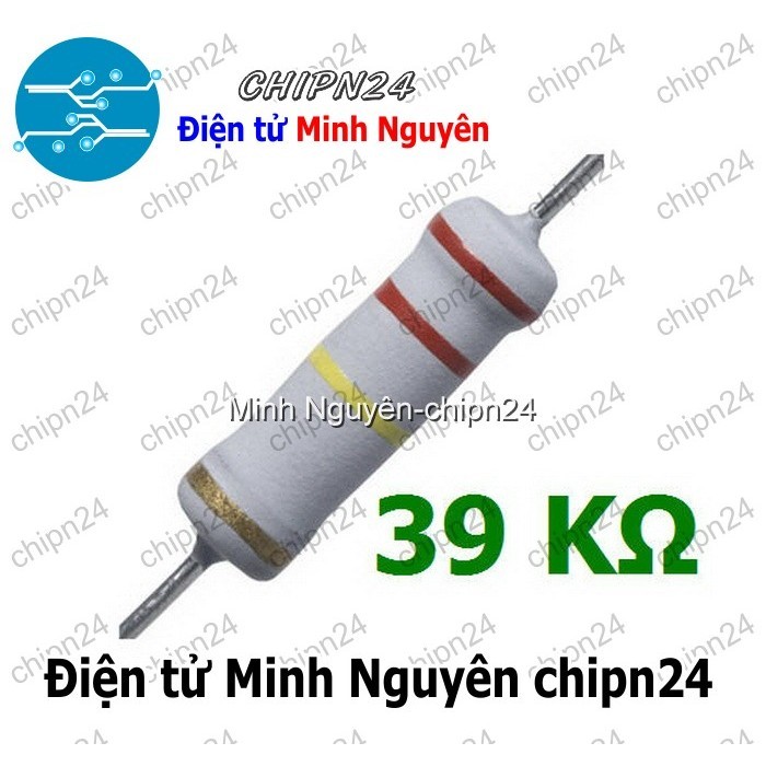 [5 con] (F372) Điện Trở 39K 2W 5%