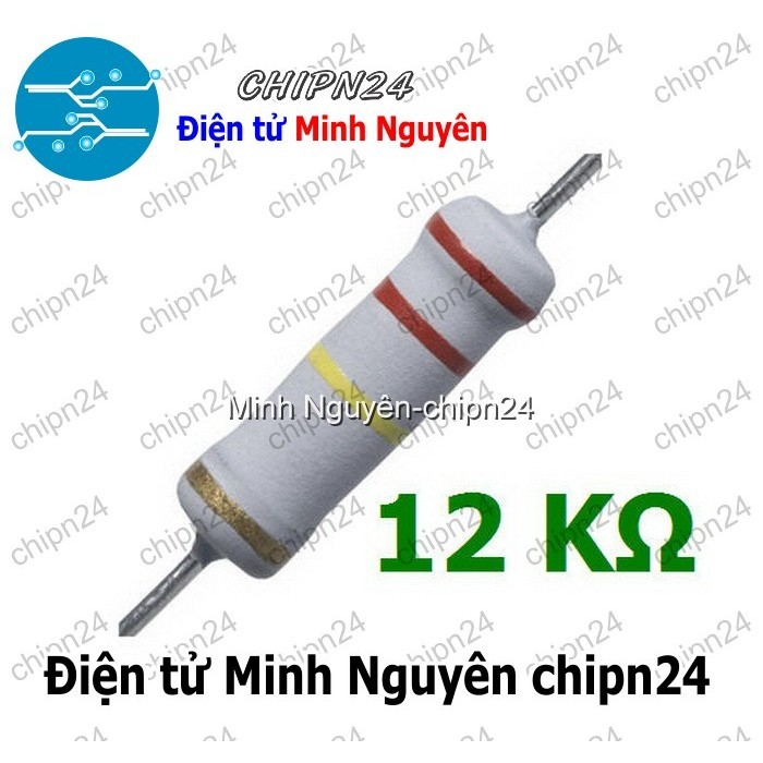 [5 CON] (F148) Điện Trở 12K 2W