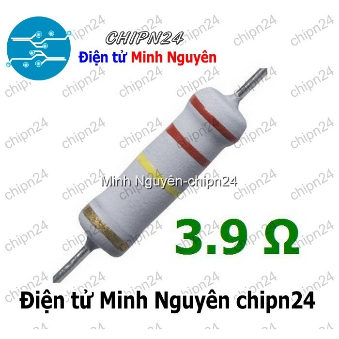 [5 CON] (F142) Điện Trở 3.9R 2W