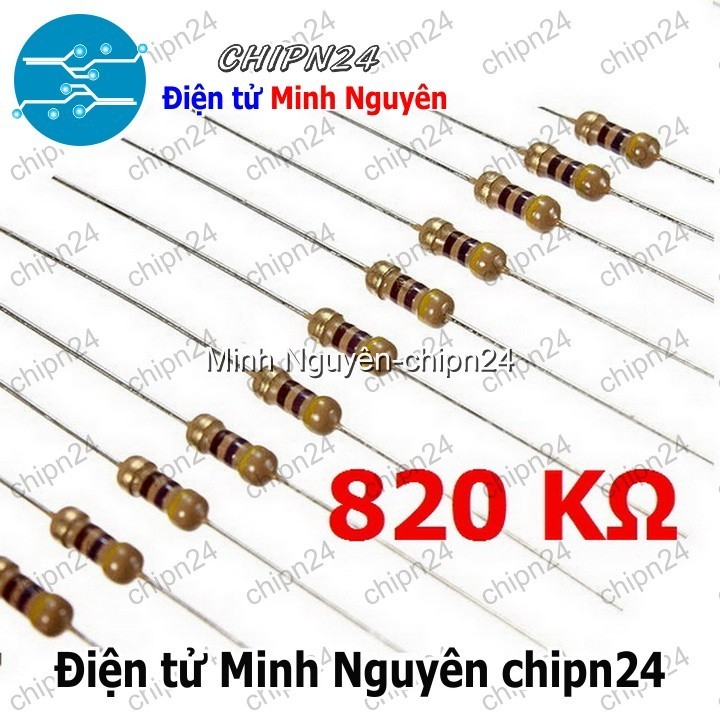 [50 CON] Điện Trở 820K 1/4W 5%