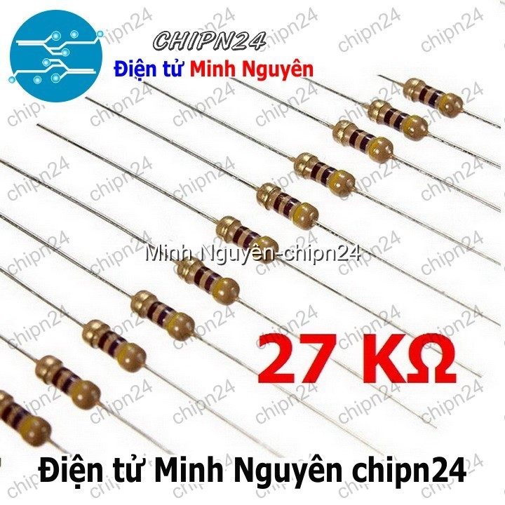 [50 CON] Điện Trở 27K 1/4W 5%