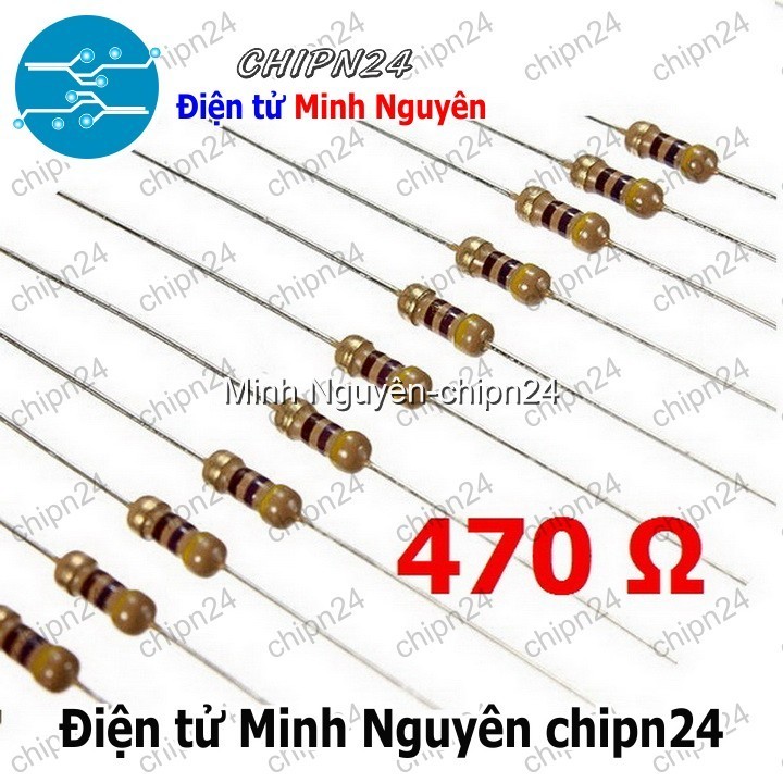 [50 con] Điện Trở 470R 1/4W 5%