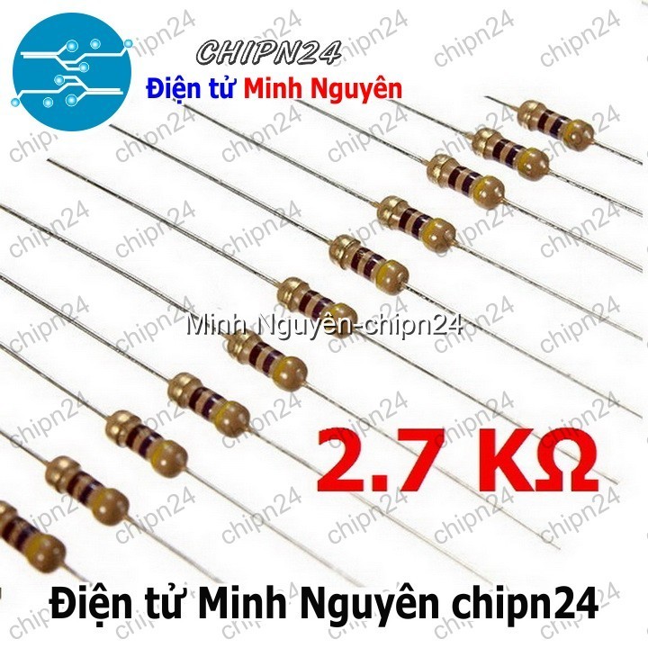 [50 con] Điện Trở 2K7 1/4W 5%