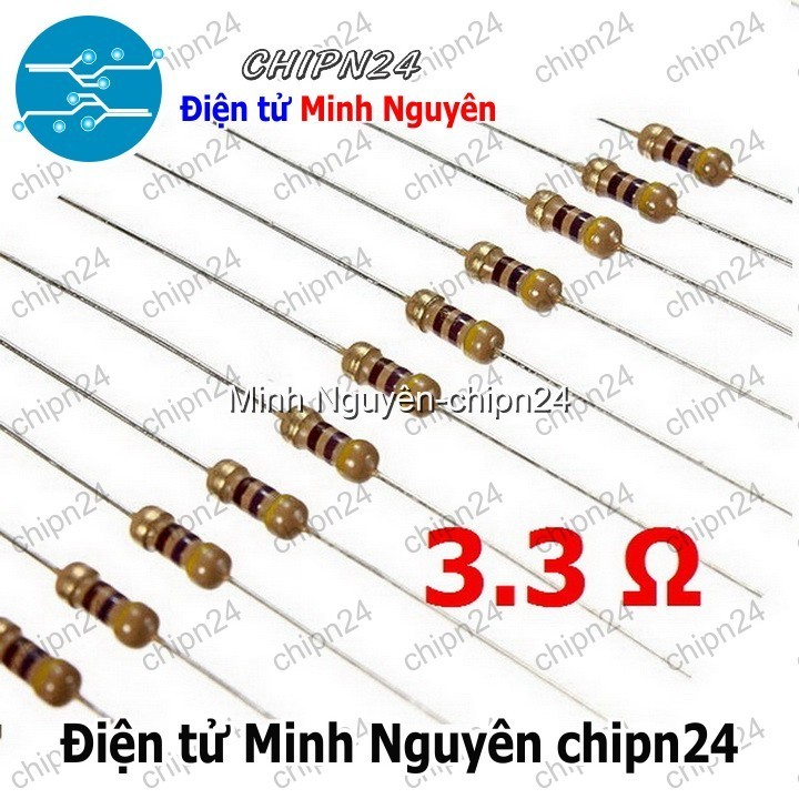 [20 CON] Điện Trở 3.3R 1/4W 5%
