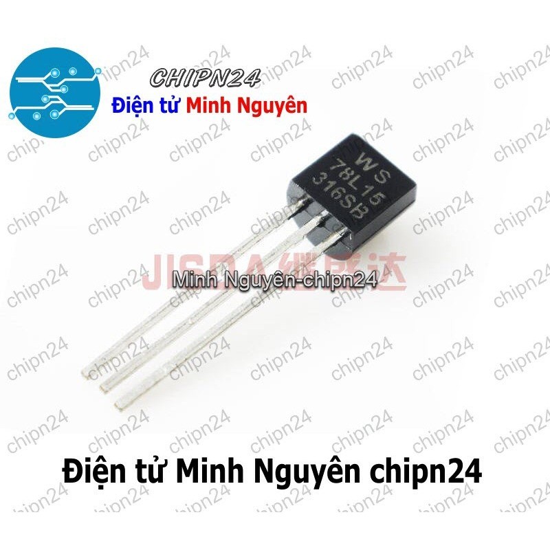 [5 con] (DIP) IC 78L15 TO-92 (Chân Cắm) (IC Nguồn 15V 100mA)