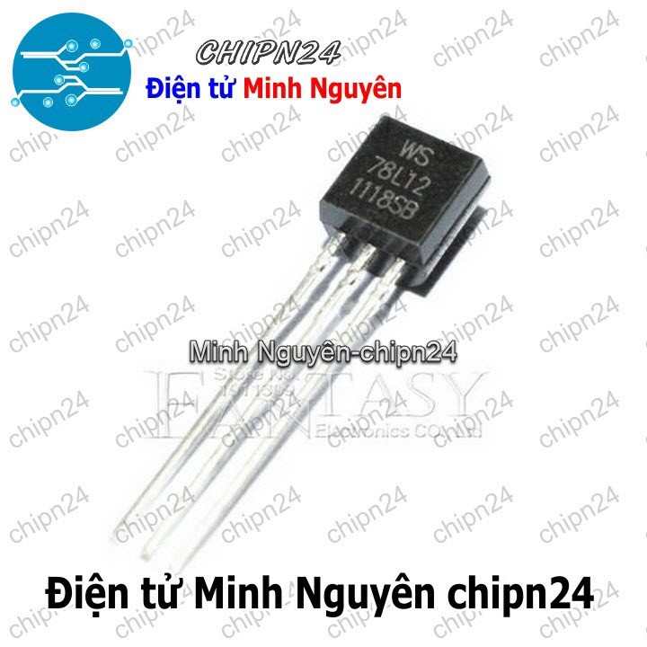 [5 con] (DIP) IC 78L12 TO-92 (Chân Cắm) (IC Nguồn 12V 100mA)