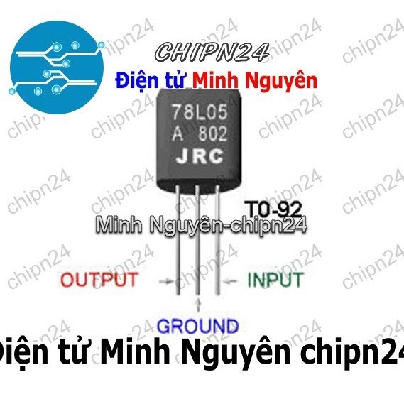 [5 con] (DIP) IC 78L05 TO-92 (Chân Cắm) (IC Nguồn 5V 100mA)