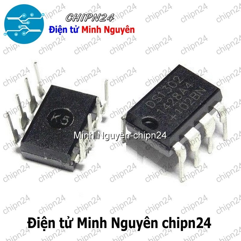 [3 con] (DIP) IC DS1302 DIP-8 (DS1302N) (IC RTC thời gian thực RTC)