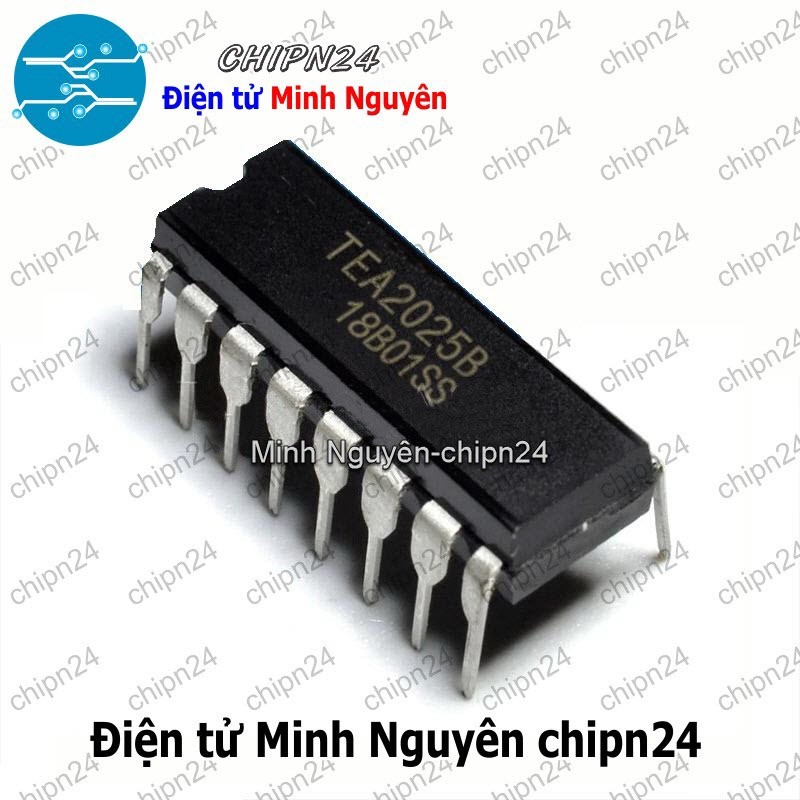 [2 con] (DIP) IC TEA2025 DIP-16 (TEA2025B 2025 2.5Wx2)