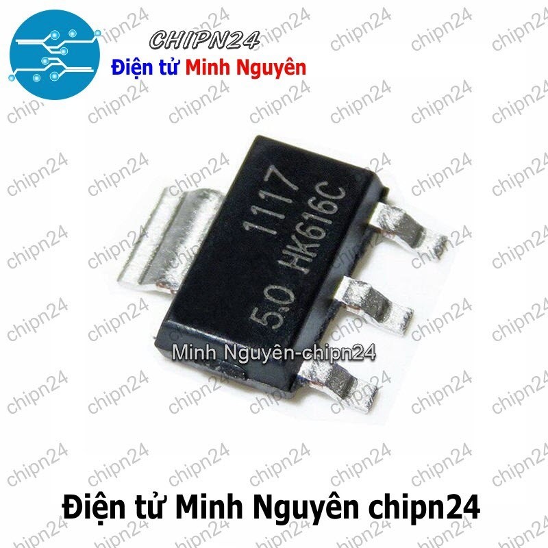 [4 con] (SOP) IC Dán AMS1117-5V SOT-223 (SMD) (IC Nguồn)