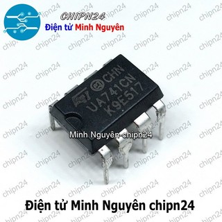 [4 con] (DIP) IC LM741 DIP-8 (UA741) (IC OPAMP khuếch đại độ lợi cao)