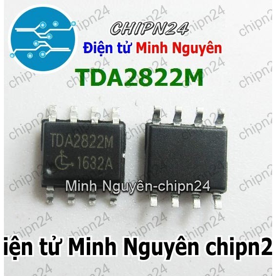 [4 con] (SOP) IC Dán TDA2822 SOP-8 (SMD) (TDA2822M) (IC khuếch đại âm thanh)