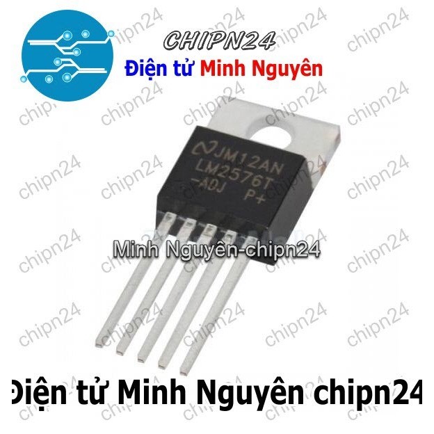 [2 con] (DIP) IC LM2576T-ADJ TO-220-5 (IC Nguồn Giảm áp Buck Power)