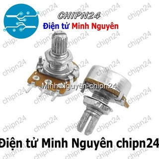 [3 cái] (F146) Biến trở Volume Đơn 250K Trục 15MM WH148 (B254 254 Trục dài 15mm 3 chân)