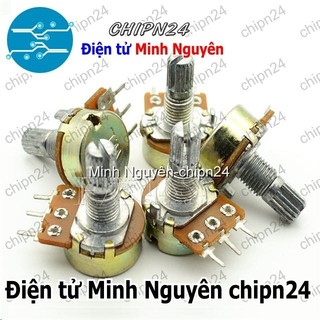 [3 cái] (F146) Biến trở Volume Đơn 250K Trục 15MM WH148 (B254 254 Trục dài 15mm 3 chân)