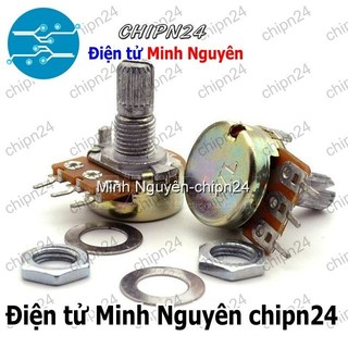 [3 cái] (F146) Biến trở Volume Đơn 10K Trục 15MM WH148 (B103 103 Trục dài 15mm 3 chân)