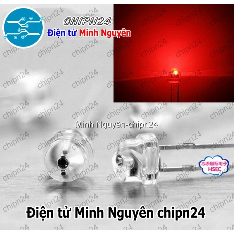 [50 con] (TK24) Led 5mm Lùn màu Đỏ