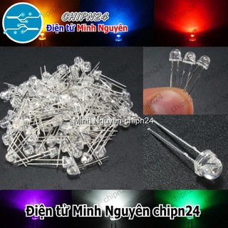 [50 con] (TK24) Led 5mm Lùn màu Trắng