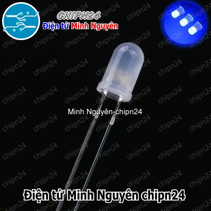 [50 CON] (TK1) Led đục 5mm màu XANH DƯƠNG (DXD5)