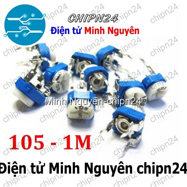 [5 con] (K368) Biến trở cúc áo RM065 1M 105 (Biến trở tam giác 105)