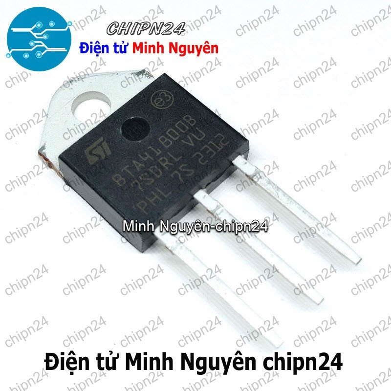 [1 con] (KT2) Triac BTA41-800B TO-3P 41A 800V (BTA41-800 BTA41)