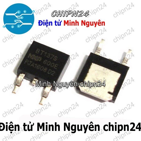 [2 con] (SOP) Triac Dán BT137S-600E TO-252 8A 600V (SMD) (BT137-600 BT137)