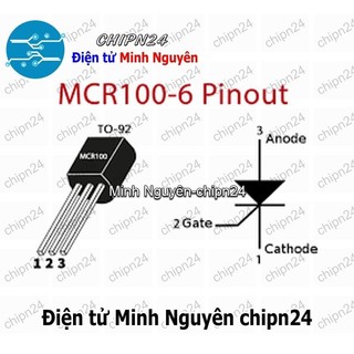 [10 con] (KT1) SCR MCR100-6 TO-92 0.8A 400V (MCR100)