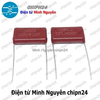 [5 con] (F231) Tụ CBB 400V 105J P=20mm (105 1uF)