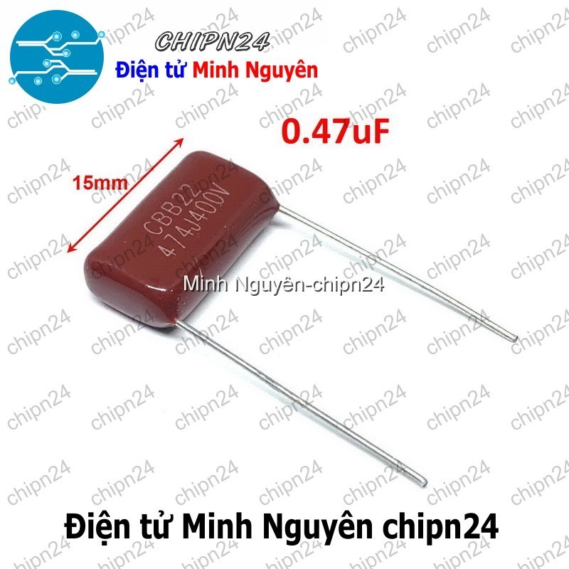[5 con] (F231) Tụ CBB 400V 474J P=15mm (474 470nF 0.47uF)