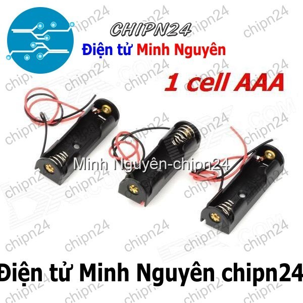 [2 cái] (C17) Hộp Đế pin 1 viên AAA