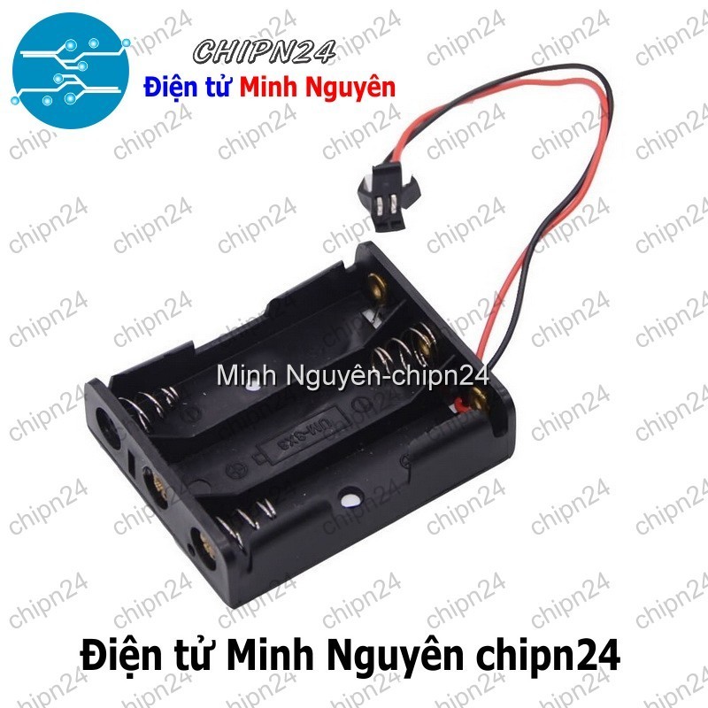 [1 cái] (C19) Hộp Đế pin 3 viên AAA
