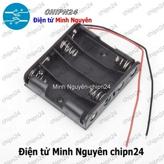 [1 cái] (C4) Hộp Đế pin 4 viên AA