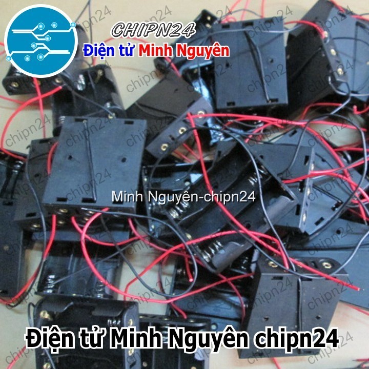 [1 cái] (C3) Hộp Đế pin 3 viên AA