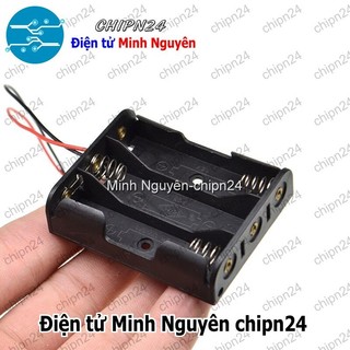 [1 cái] (C3) Hộp Đế pin 3 viên AA