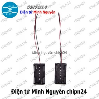 [2 cái] (C2) Hộp Đế pin 2 viên AA