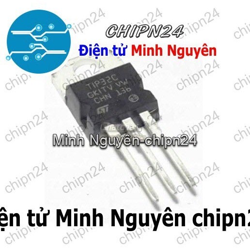 [5 con] (KT1) Transistor TIP32 TO-220 PNP 5A 100V (TIP32C)