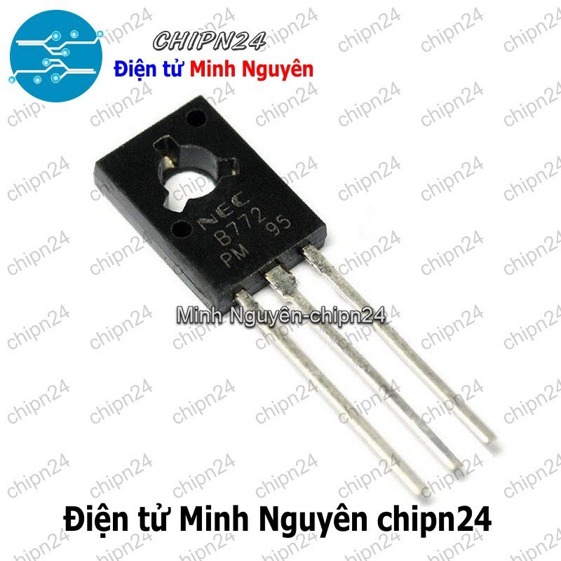 [10 con] (KT1) Transistor B772 TO-126 PNP 3A 40V (2SB772 772)